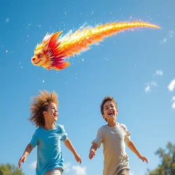 dos niños corriendo